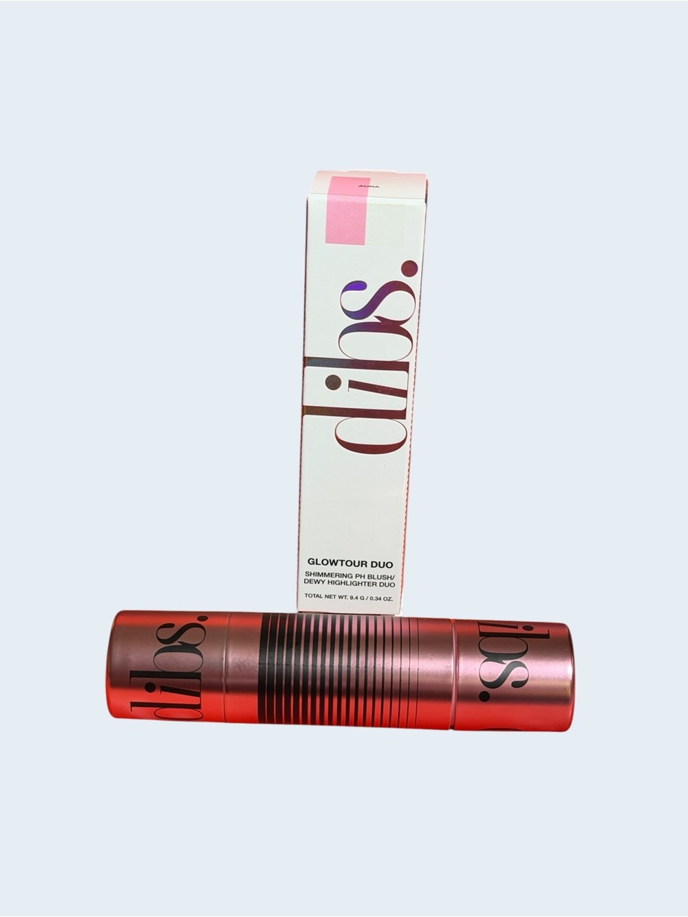 Dibs Glowtour Duo Shimmering PH Blush & Dewy Highlighter - AURA- NIB - Picture 12 of 13